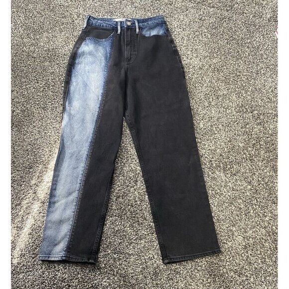 Hollister Jeans 3R 26x26 Ultra High Rise Vintage Straight Denim Blue Black - Picture 1 of 3